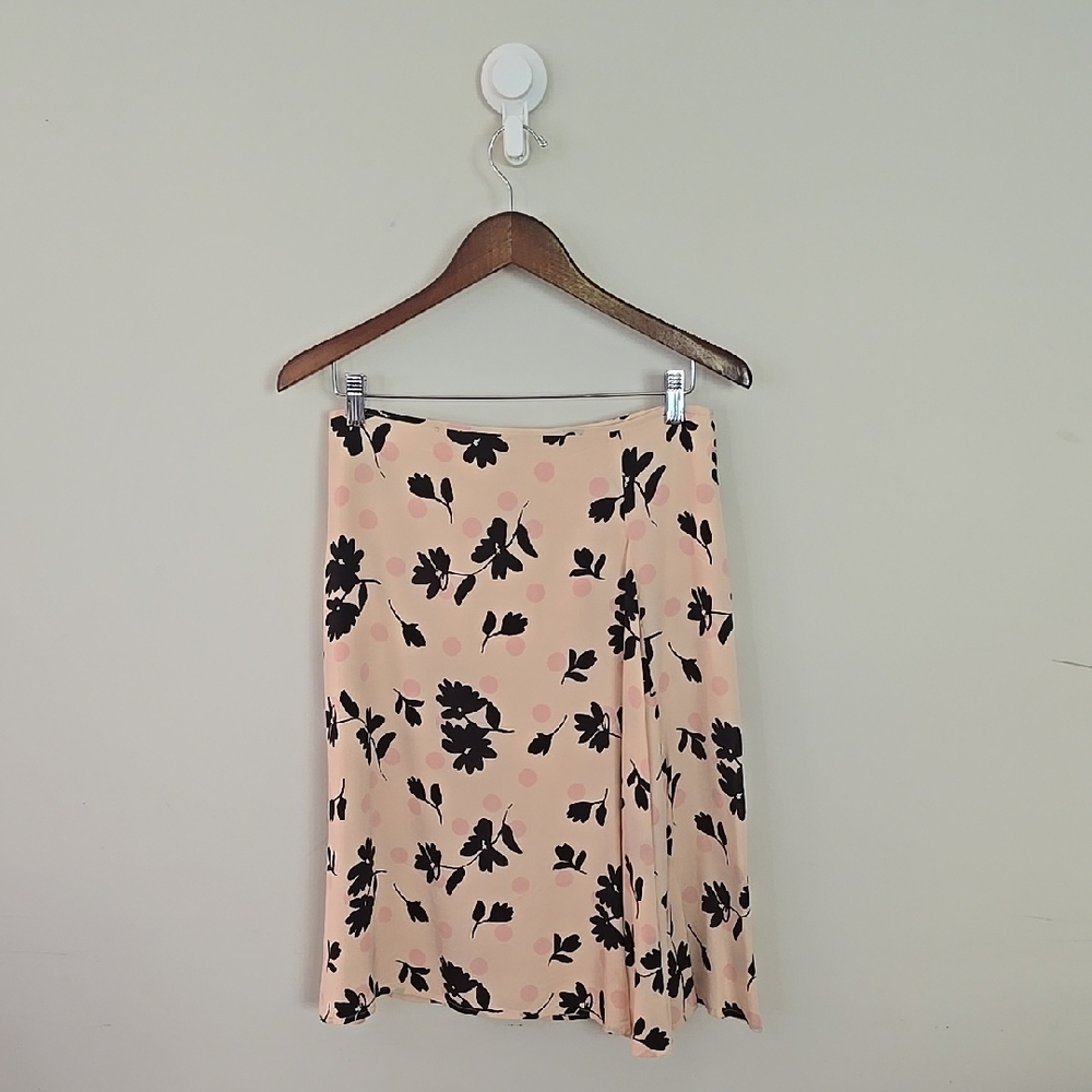 Banana Republic Pink Midi Pencil Skirt with Pleats